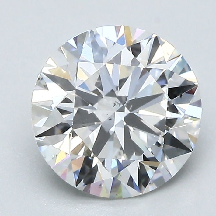 2 Carat Round - Natural Diamond - 1.9 - G - SI1 - EX - EX - EX - Diamonds By Rothschild