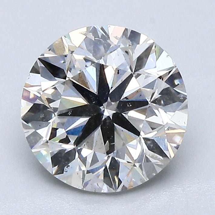 2 Carat Round - Natural Diamond - 1.9 - G - SI2 - VG - EX - EX - Diamonds By Rothschild
