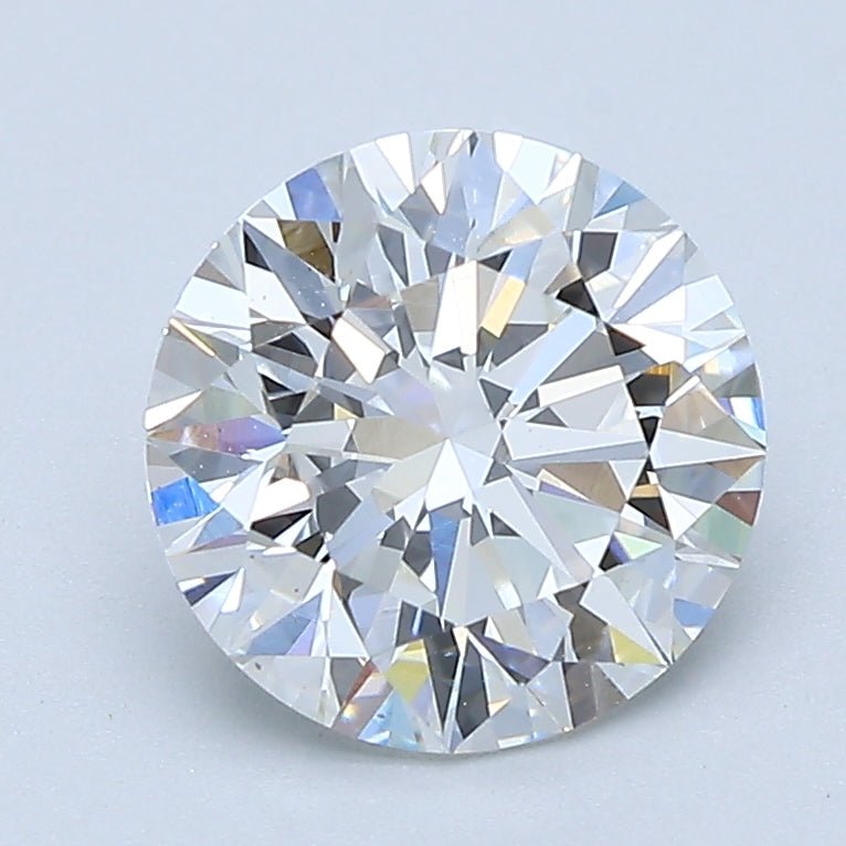 2 Carat Round - Natural Diamond - 1.9 - G - Very Slightly Included - EX - EX - EX - Diamonds By Rothschild