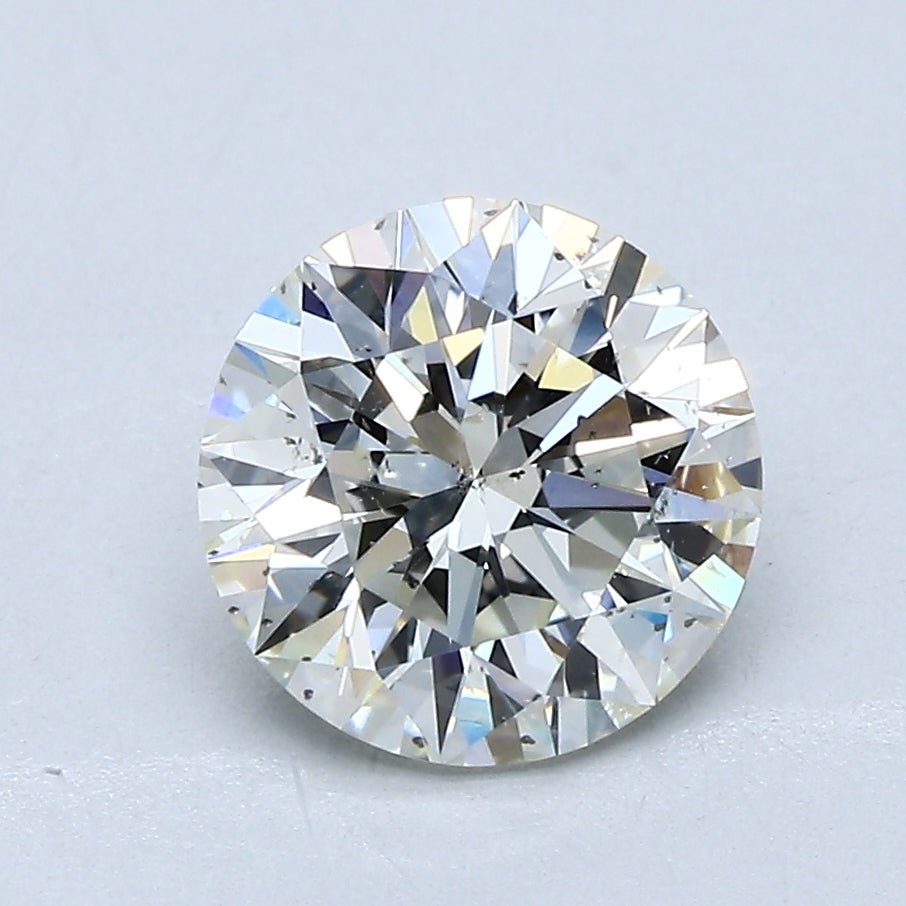 2 Carat Round - Natural Diamond - 1.9 - K - SI2 - EX - EX - EX - Diamonds By Rothschild