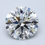 2 Carat Round - Natural Diamond - 1.92 - G - SI1 - EX - EX - EX - Diamonds By Rothschild