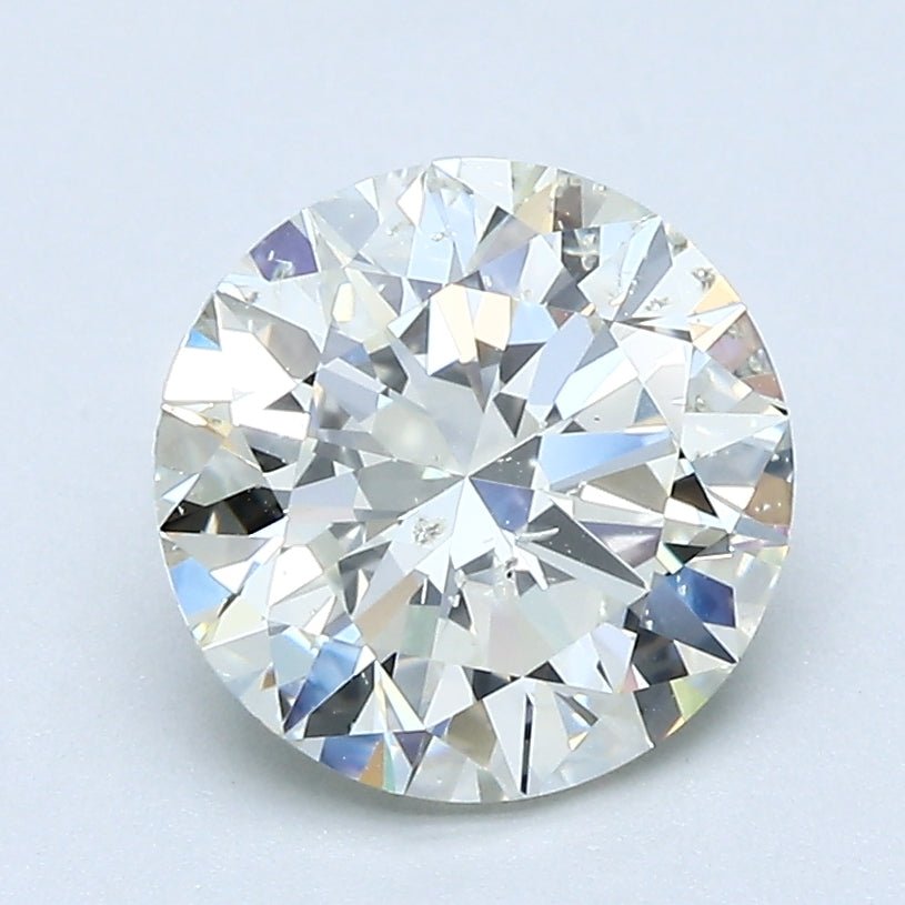 2 Carat Round - Natural Diamond - 1.99 - L - I1 - EX - EX - EX - Diamonds By Rothschild