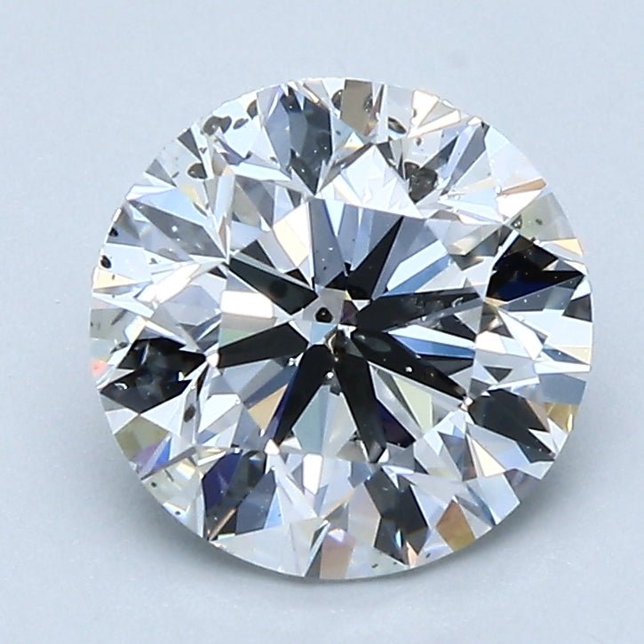 2 Carat Round - Natural Diamond - 2 - D - SI2 - VG - EX - EX - Diamonds By Rothschild