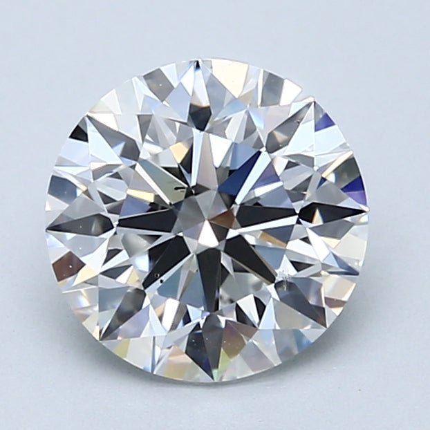 2 Carat Round - Natural Diamond - 2 - D - VS2 - EX - EX - EX - Diamonds By Rothschild