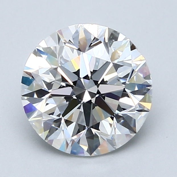 2 Carat Round - Natural Diamond - 2 - E - SI2 - EX - EX - EX - Diamonds By Rothschild