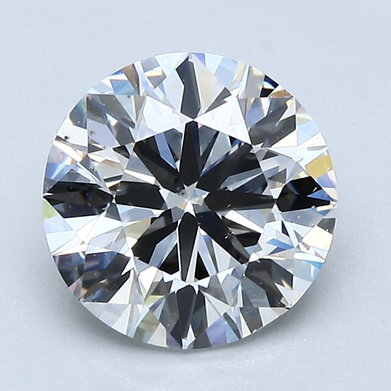 2 Carat Round - Natural Diamond - 2 - E - VS2 - G - EX - VG - Diamonds By Rothschild