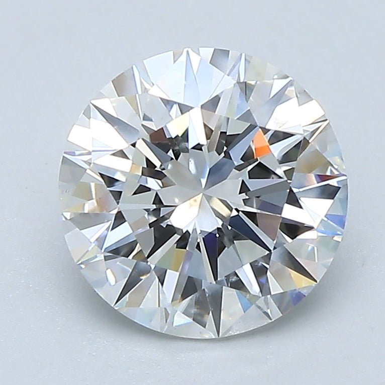 2 Carat Round - Natural Diamond - 2 - F - I1 - EX - EX - EX - Diamonds By Rothschild