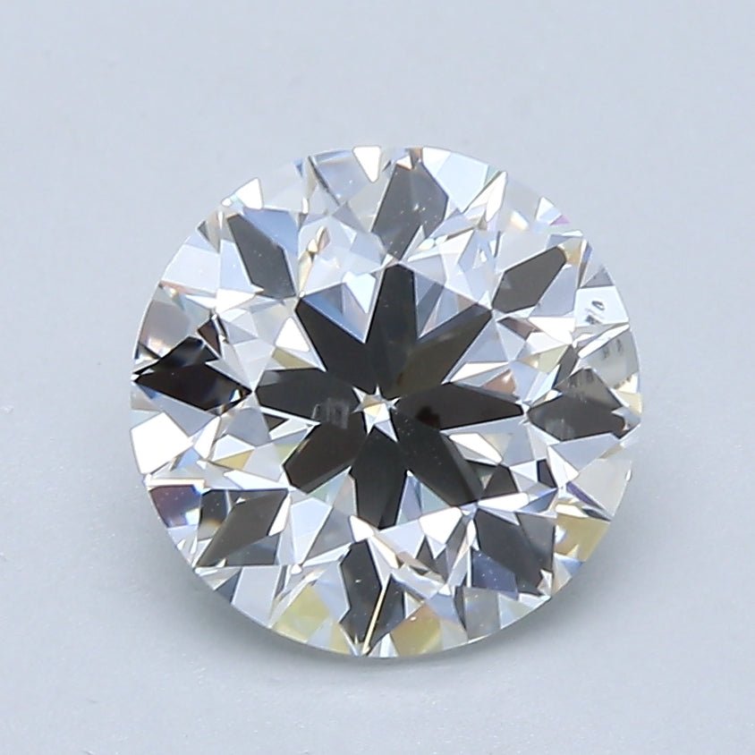 2 Carat Round - Natural Diamond - 2 - F - SI1 - VG - EX - VG - Diamonds By Rothschild
