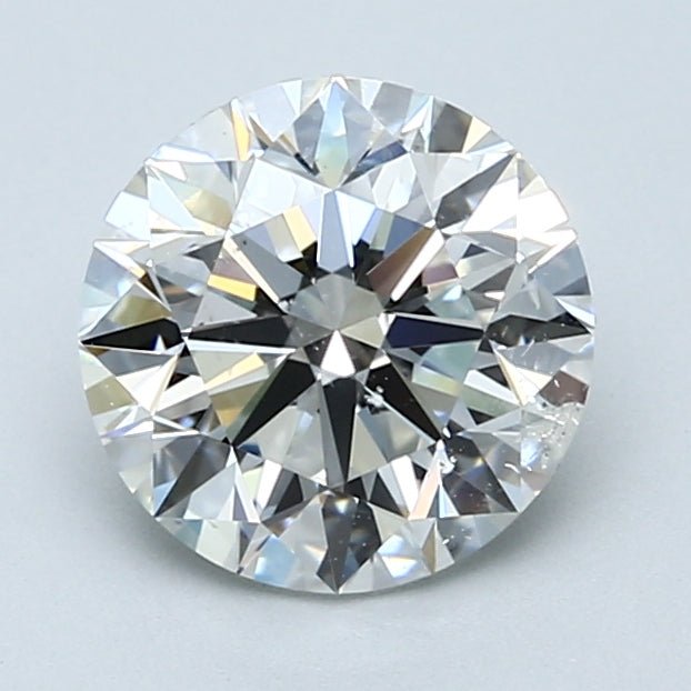 2 Carat Round - Natural Diamond - 2 - G - SI2 - EX - EX - EX - Diamonds By Rothschild