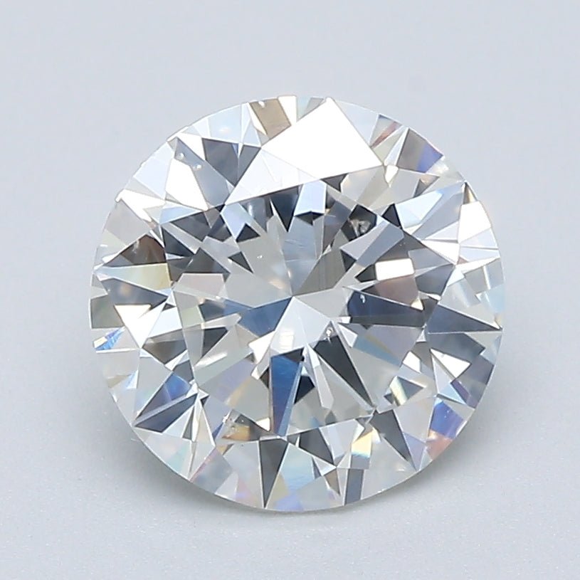 2 Carat Round - Natural Diamond - 2 - H - SI1 - EX - EX - VG - Diamonds By Rothschild