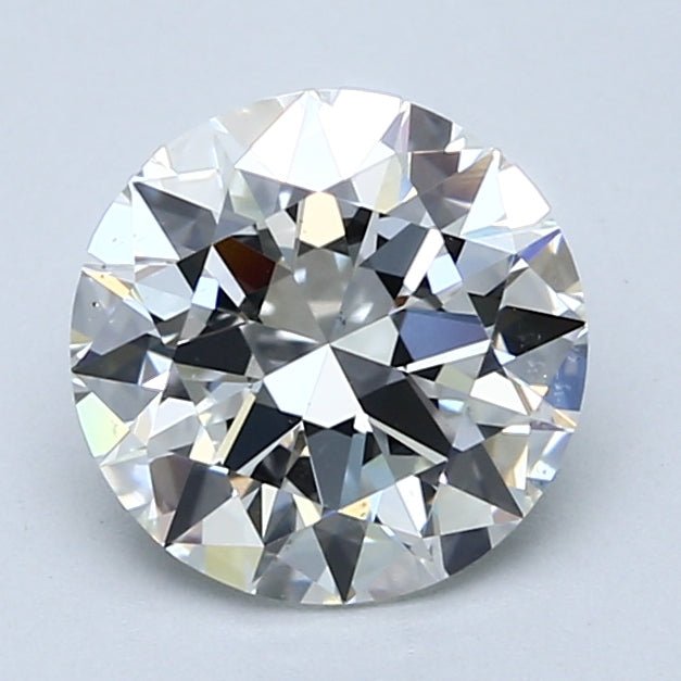 2 Carat Round - Natural Diamond - 2 - H - SI1 - EX - EX - VG - Diamonds By Rothschild
