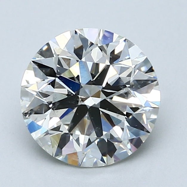 2 Carat Round - Natural Diamond - 2 - J - SI2 - EX - EX - EX - Diamonds By Rothschild