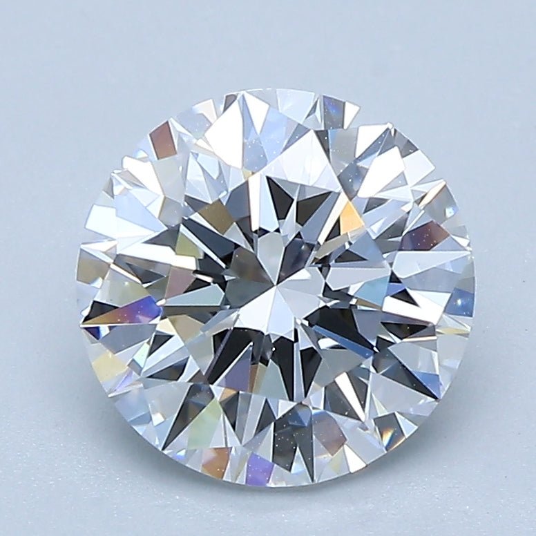 2 Carat Round - Natural Diamond - 2.01 - D - IF - EX - EX - EX - Diamonds By Rothschild