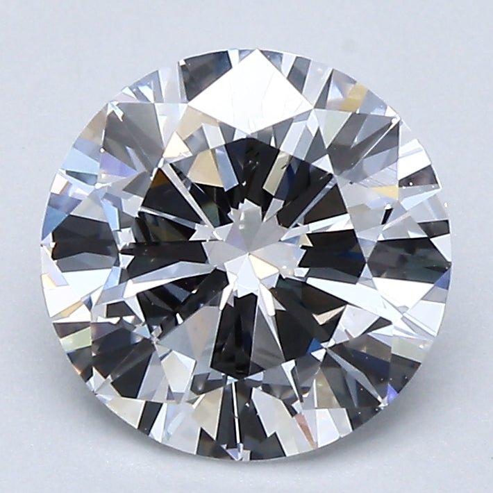 2 Carat Round - Natural Diamond - 2.01 - D - VS1 - G - EX - VG - Diamonds By Rothschild