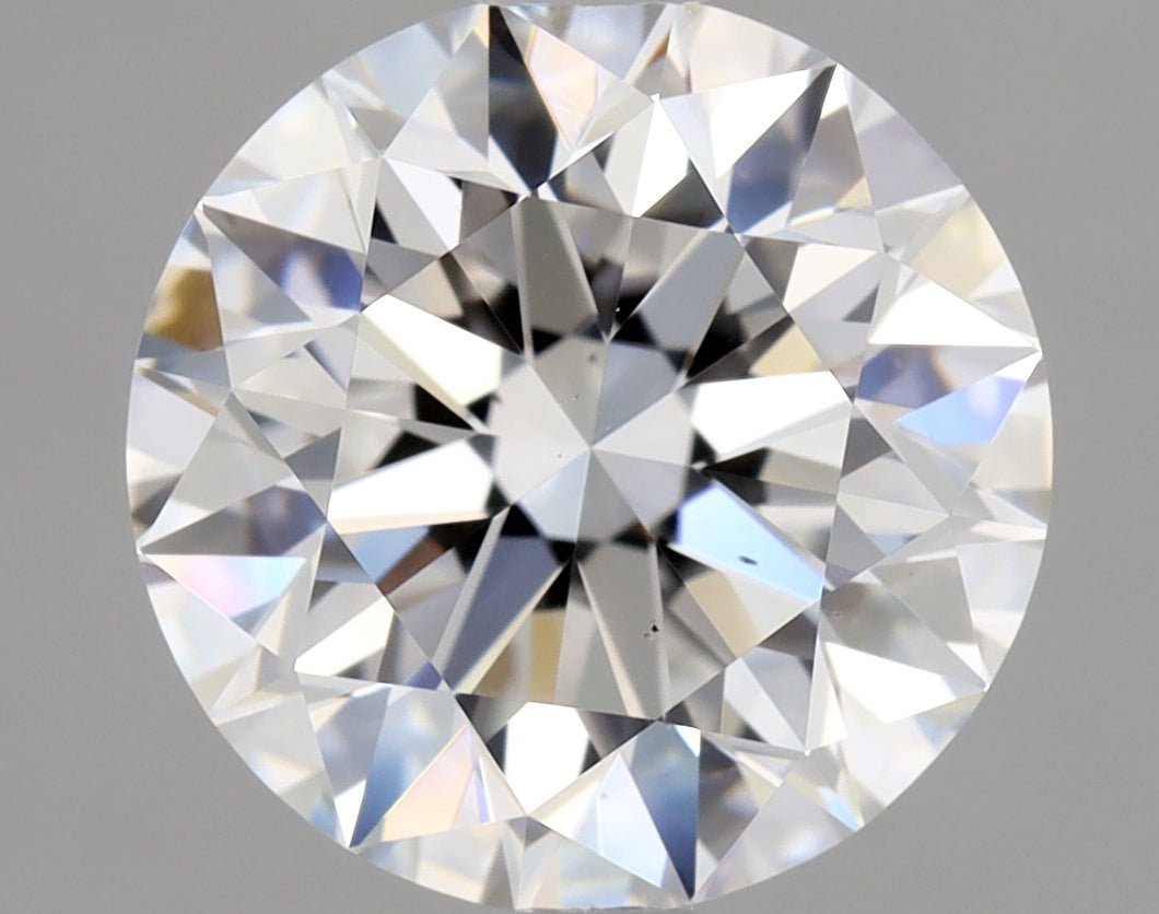 2 Carat Round - Natural Diamond - 2.01 - E - SI1 - EX - EX - EX - Diamonds By Rothschild