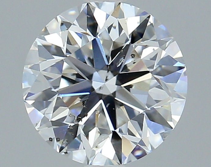 2 Carat Round - Natural Diamond - 2.01 - E - SI2 - VG - EX - EX - Diamonds By Rothschild