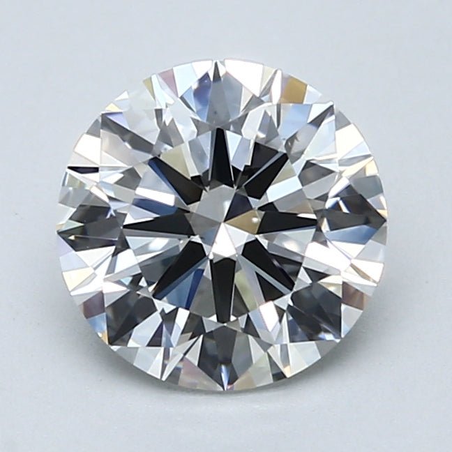 2 Carat Round - Natural Diamond - 2.01 - E - VS1 - EX - EX - EX - Diamonds By Rothschild