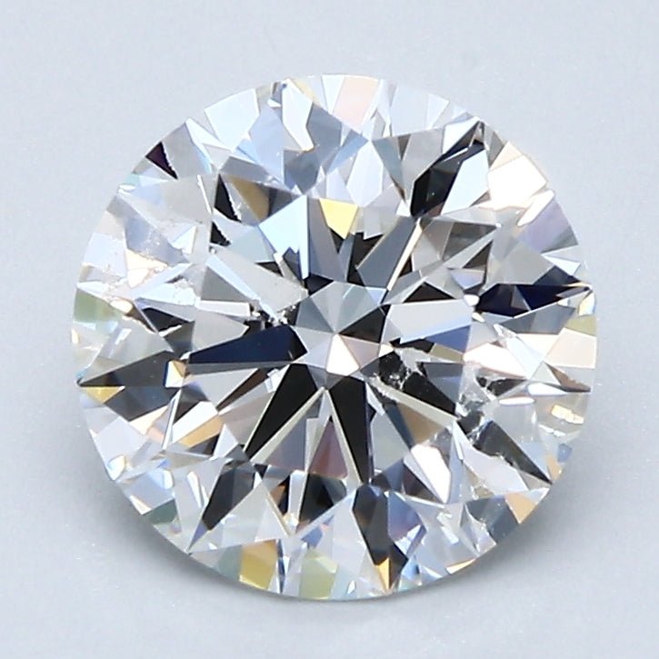 2 Carat Round - Natural Diamond - 2.01 - E - VVS2 - VG - G - EX - Diamonds By Rothschild