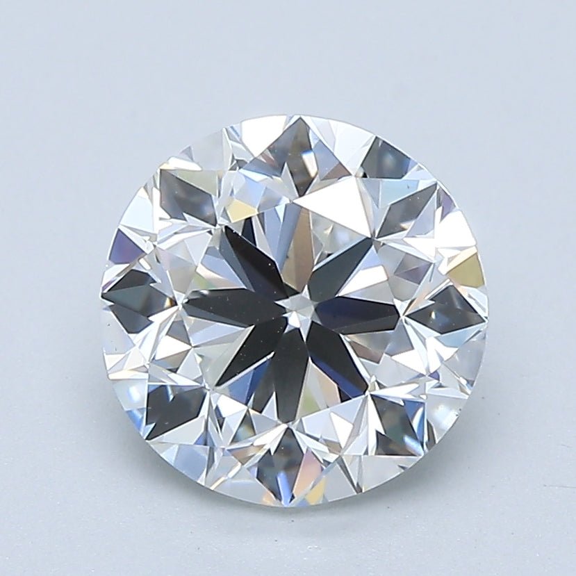 2 Carat Round - Natural Diamond - 2.01 - F - VS1 - VG - VG - VG - Diamonds By Rothschild