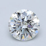 2 Carat Round - Natural Diamond - 2.01 - F - VS2 - EX - EX - EX - Diamonds By Rothschild