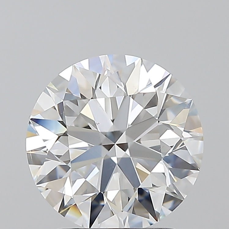 2 Carat Round - Natural Diamond - 2.01 - F - VS2 - EX - EX - EX - Diamonds By Rothschild