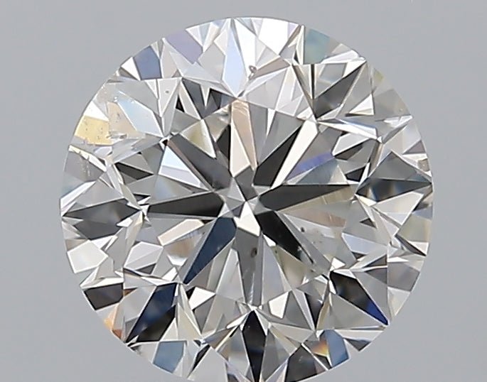 2 Carat Round - Natural Diamond - 2.01 - G - SI2 - VG - EX - EX - Diamonds By Rothschild