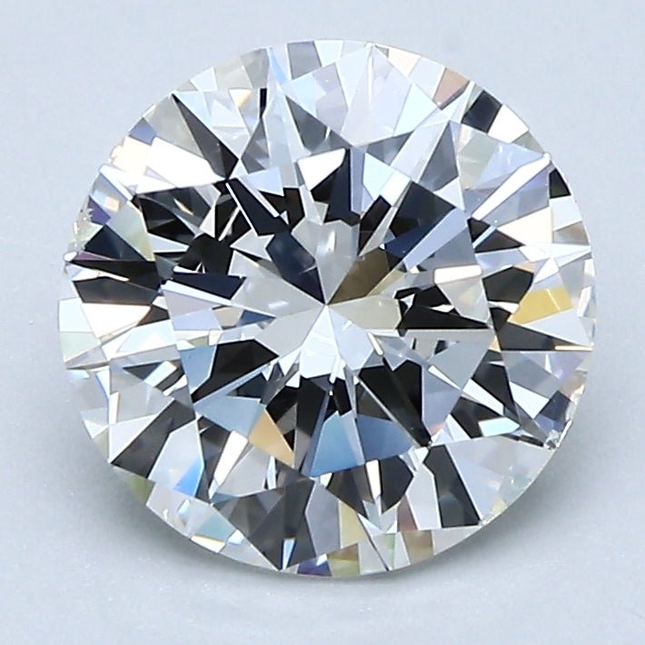 2 Carat Round - Natural Diamond - 2.01 - G - Slightly Included - VG - VG - EX - Diamonds By Rothschild