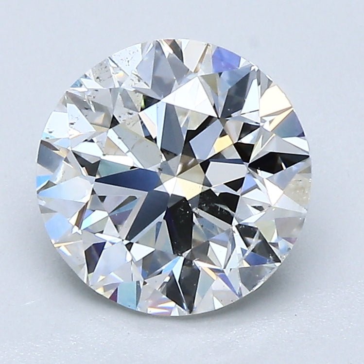 2 Carat Round - Natural Diamond - 2.01 - G - Slightly Included - VG - VG - VG - Diamonds By Rothschild