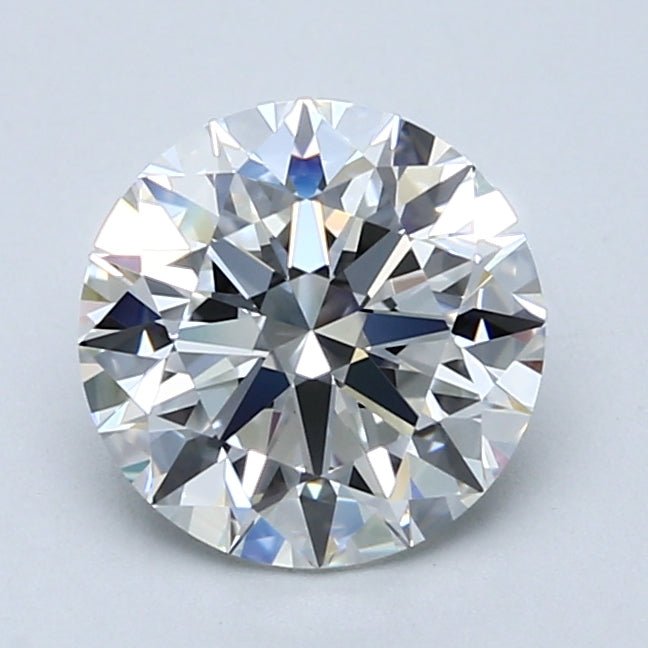2 Carat Round - Natural Diamond - 2.01 - G - VVS2 - EX - EX - EX - Diamonds By Rothschild