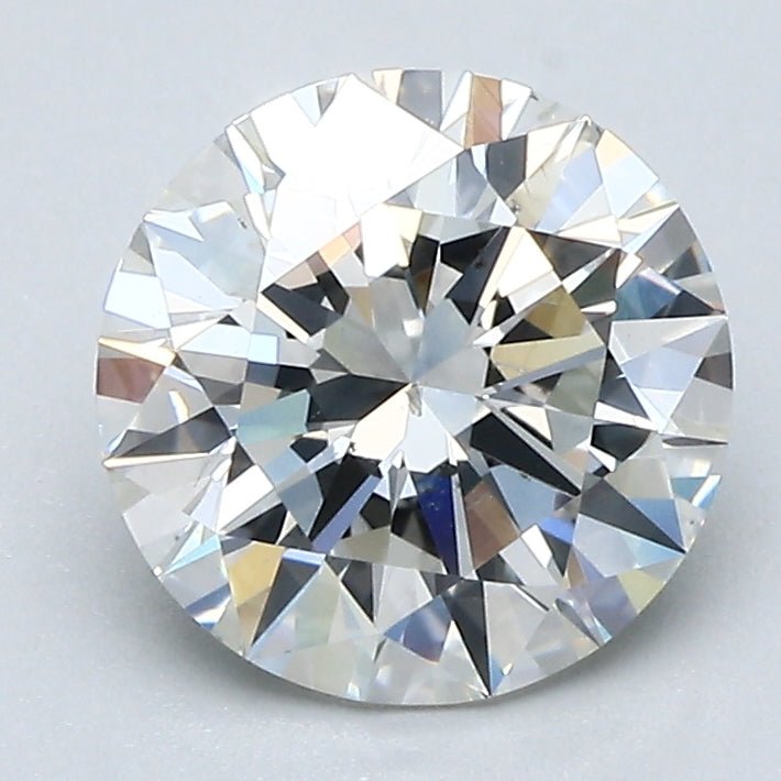 2 Carat Round - Natural Diamond - 2.01 - H - SI1 - EX - EX - EX - Diamonds By Rothschild