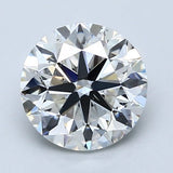 2 Carat Round - Natural Diamond - 2.01 - H - SI1 - VG - EX - EX - Diamonds By Rothschild