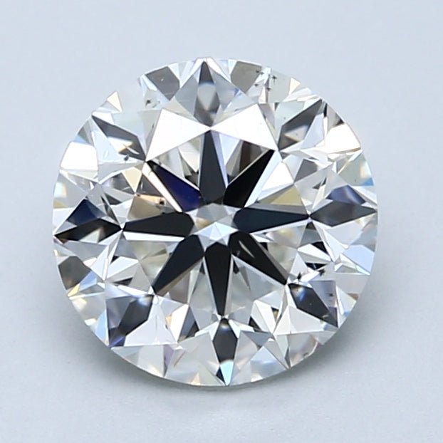 2 Carat Round - Natural Diamond - 2.01 - H - SI1 - VG - EX - EX - Diamonds By Rothschild