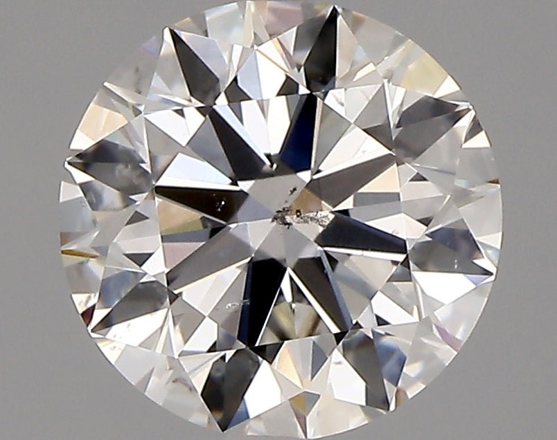 2 Carat Round - Natural Diamond - 2.01 - H - SI2 - EX - EX - Diamonds By Rothschild