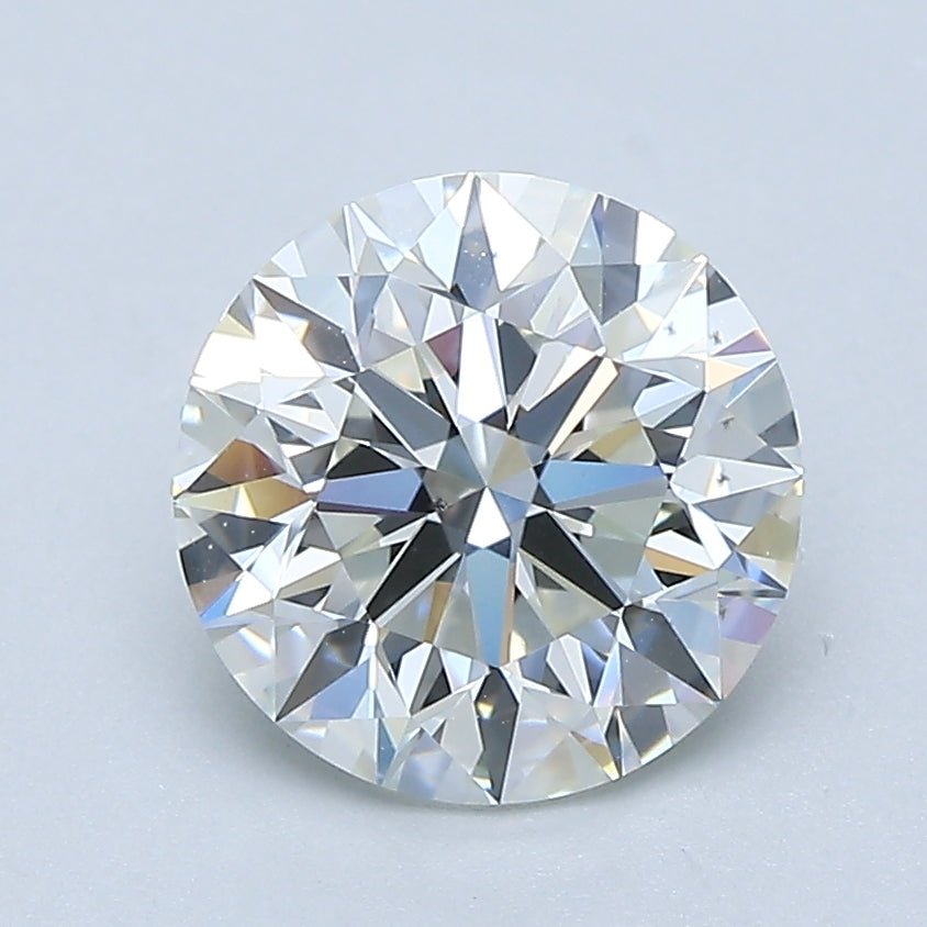 2 Carat Round - Natural Diamond - 2.01 - H - VS2 - EX - EX - EX - Diamonds By Rothschild