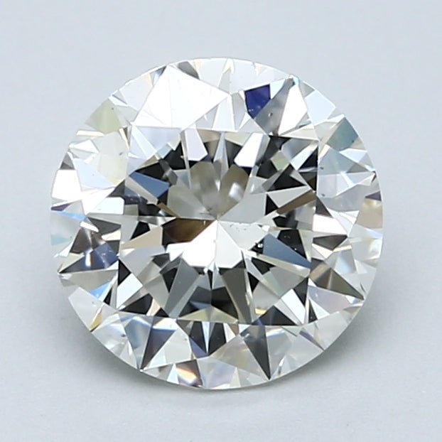2 Carat Round - Natural Diamond - 2.01 - I - SI1 - EX - EX - EX - Diamonds By Rothschild