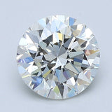 2 Carat Round - Natural Diamond - 2.01 - I - SI1 - EX - EX - EX - Diamonds By Rothschild