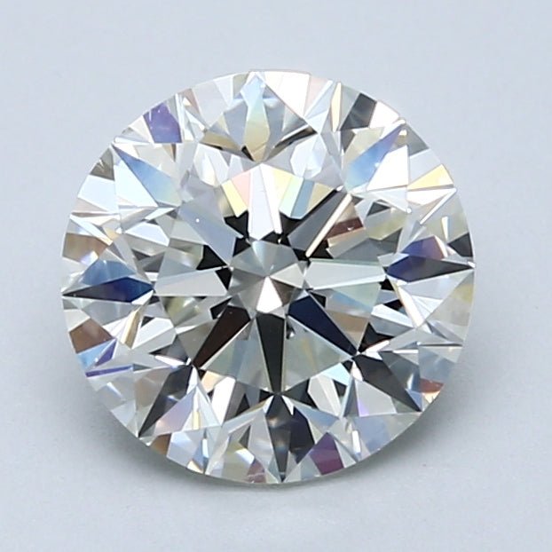 2 Carat Round - Natural Diamond - 2.01 - I - VS2 - EX - EX - EX - Diamonds By Rothschild