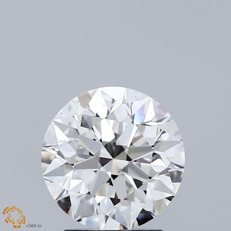 2 Carat Round - Natural Diamond - 2.01 - J - SI1 - EX - EX - EX - Diamonds By Rothschild