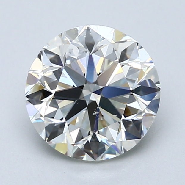 2 Carat Round - Natural Diamond - 2.01 - J - SI1 - VG - EX - VG - Diamonds By Rothschild