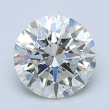 2 Carat Round - Natural Diamond - 2.01 - J - SI2 - EX - EX - EX - Diamonds By Rothschild