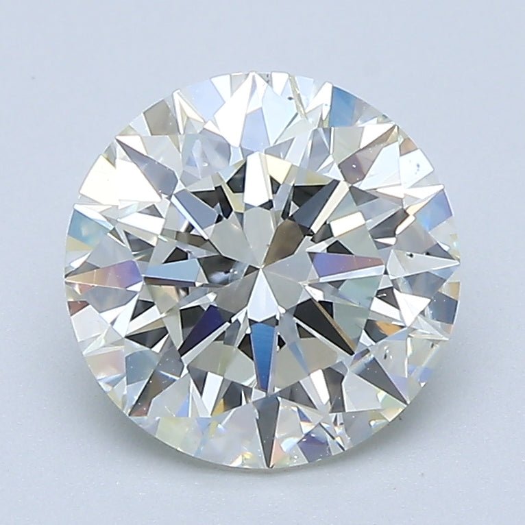2 Carat Round - Natural Diamond - 2.01 - J - SI2 - EX - EX - EX - Diamonds By Rothschild