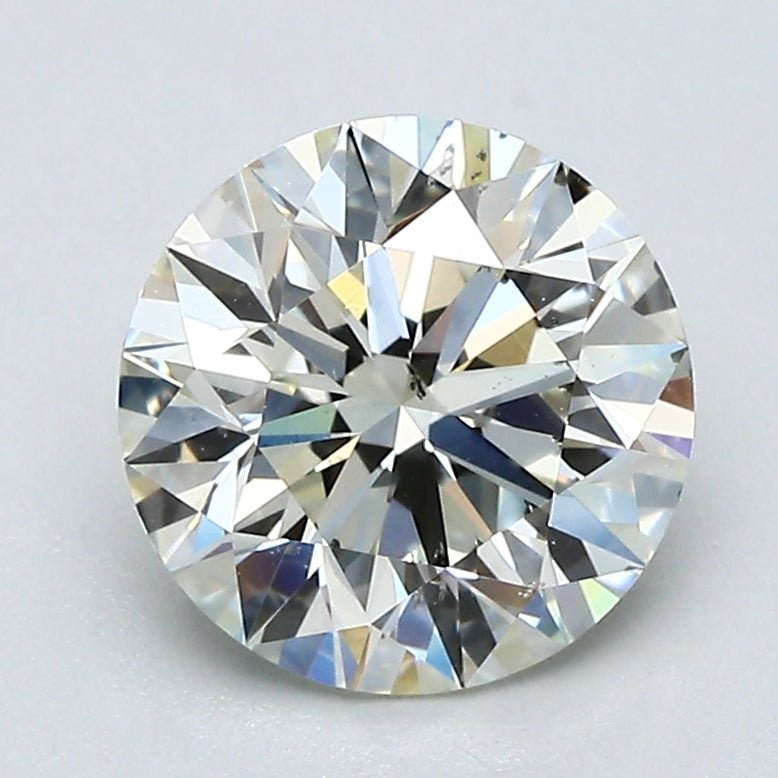 2 Carat Round - Natural Diamond - 2.01 - K - SI2 - EX - EX - EX - Diamonds By Rothschild