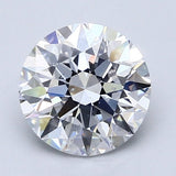 2 Carat Round - Natural Diamond - 2.02 - D - SI1 - EX - EX - EX - Diamonds By Rothschild