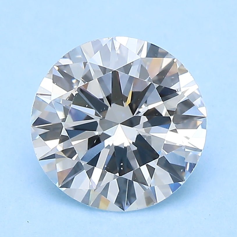 2 Carat Round - Natural Diamond - 2.02 - D - VS2 - VG - G - VG - Diamonds By Rothschild