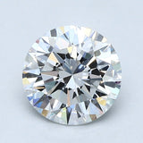 2 Carat Round - Natural Diamond - 2.02 - D - VS2 - VG - VG - VG - Diamonds By Rothschild