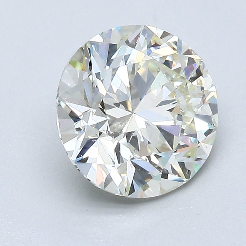 2 Carat Round - Natural Diamond - 2.02 - I - SI2 - EX - EX - VG - Diamonds By Rothschild