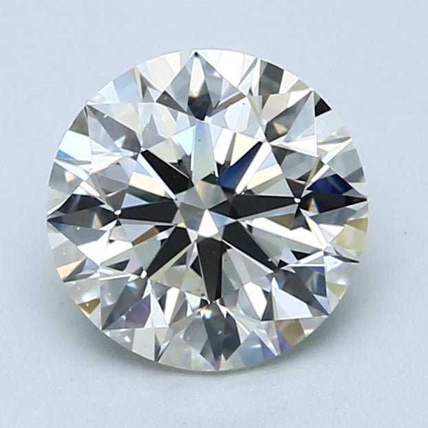 2 Carat Round - Natural Diamond - 2.02 - J - VS2 - EX - EX - EX - Diamonds By Rothschild