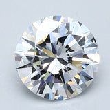 2 Carat Round - Natural Diamond - 2.03 - D - Very Slightly Included - VG - EX - EX - Diamonds By Rothschild