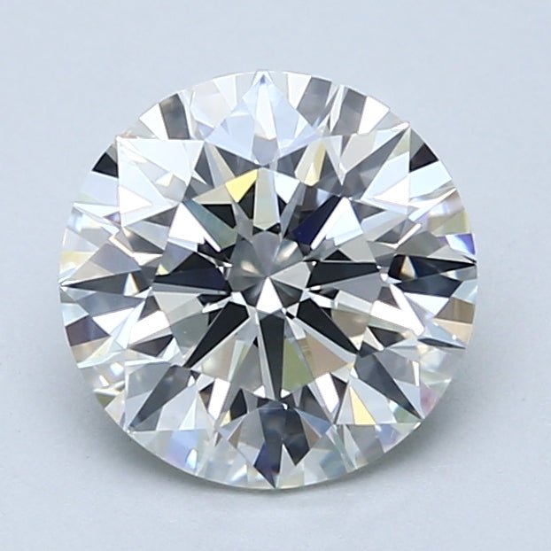 2 Carat Round - Natural Diamond - 2.03 - I - SI1 - EX - EX - EX - Diamonds By Rothschild