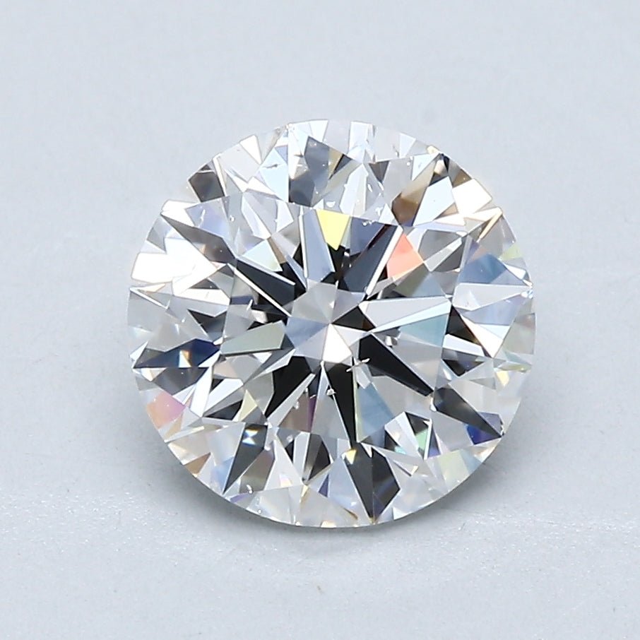 2 Carat Round - Natural Diamond - 2.04 - D - SI1 - EX - EX - EX - Diamonds By Rothschild